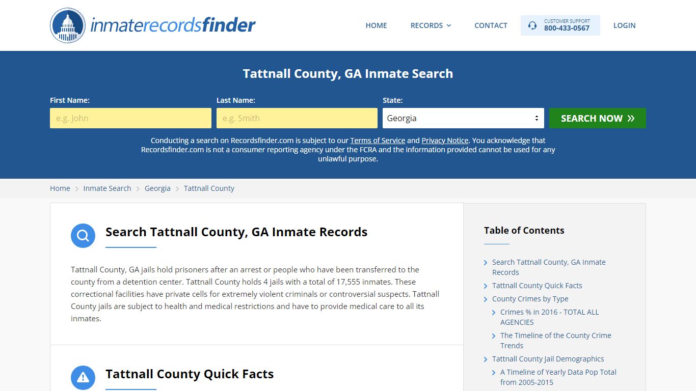 Tattnall County, GA Inmate Lookup & Jail Records Online
